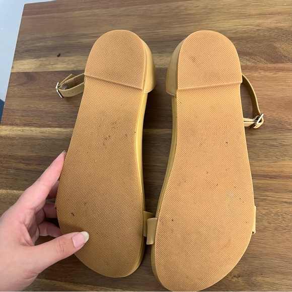 Secra poppy high arch leather sandals in camel tan size 10 - Picture 9 of 12